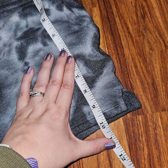 Colsie Black and White Tie-Dye Lounge Shorts Womens Size Small - Picture 5 of 6